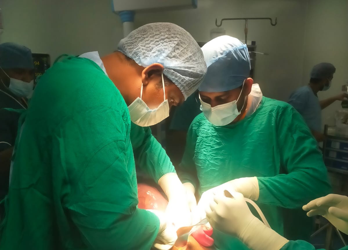 Operating room surgical team